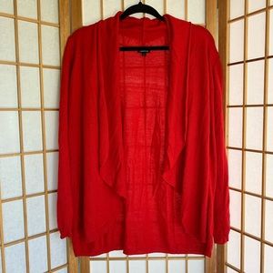 Red Drape Front Cardigan Size 1